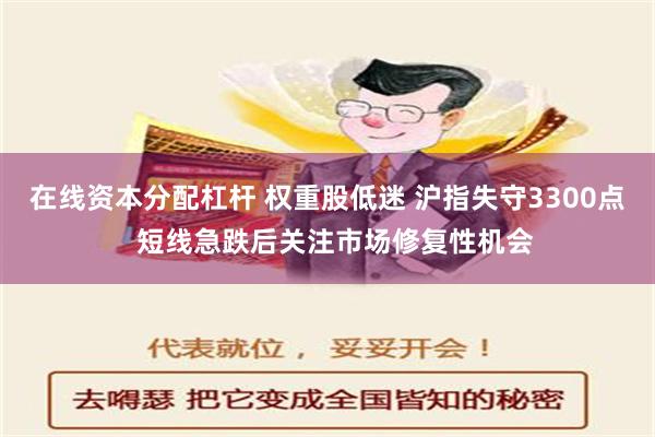 在线资本分配杠杆 权重股低迷 沪指失守3300点  短线急跌后关注市场修复性机会