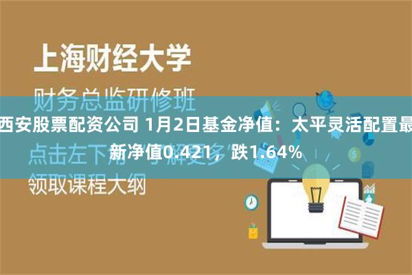 西安股票配资公司 1月2日基金净值：太平灵活配置最新净值0.421，跌1.64%